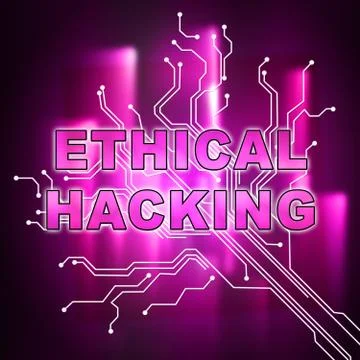 Ethical Hacking Data Breach Tracking 2d Illustration 库存插图