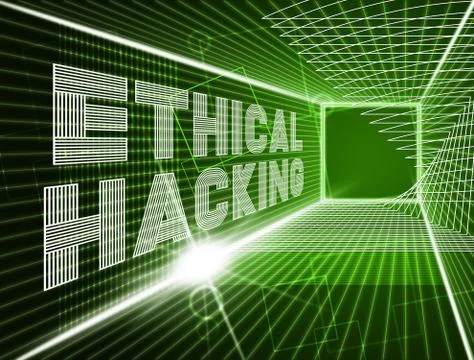 Ethical Hacking Data Breach Tracking 3d Illustration イラスト素材