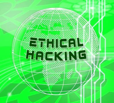 Ethical Hacking Data Breach Tracking 2d Illustration 스톡 일러스트