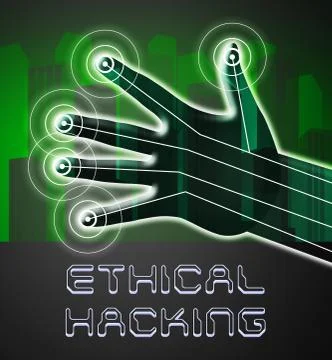 Ethical Hacking Data Breach Tracking 2d Illustration イラスト素材