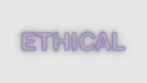 Ethical neon effects, text animation on transparent background Vidéo 303582599