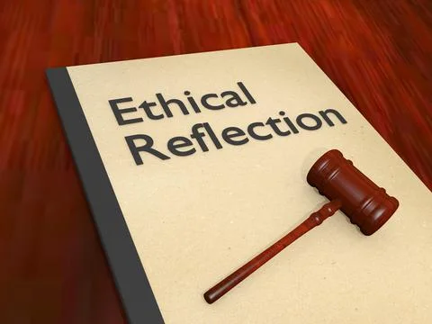 Ethical Reflection concept Illustrazione stock