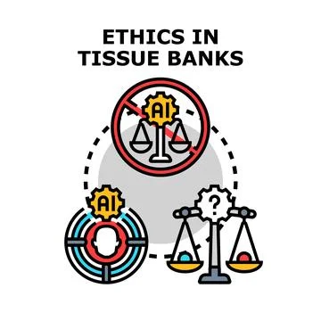 Ethics and artificial intelligence in medical research Illustrazione stock