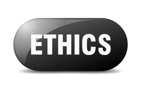 Ethics button. ethics sign. key. push button. Stock Illustration