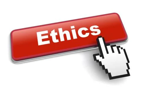Ethics concept 3d illustration isolated Stockillustratie