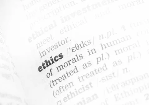 Ethics Dictionary Definition Stock Photos