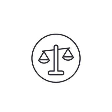 Ethics line vector icon Stock Illustration