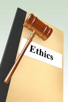 Ethics - moral concept Illustrazione stock