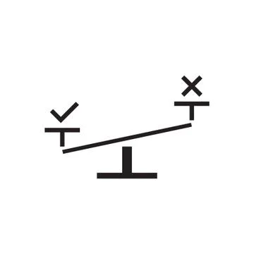 Ethics vector icon logo design Illustrazione stock