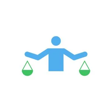 Ethics vector icon logo design Illustrazione stock