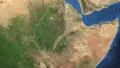 Ethiopia. 3d earth in space - zoom in on Ethiopia contoured on green 4k 4k or 4k+ Resolution