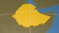 Ethiopia extruded. Solids. Graticule. 4k or 4k+ Resolution
