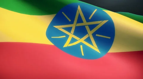 Ethiopia Flag Animation Loop Stock Footage 38006062