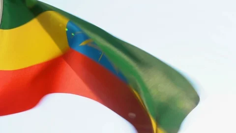Ethiopia Flag Flapping Stock Footage 118961588