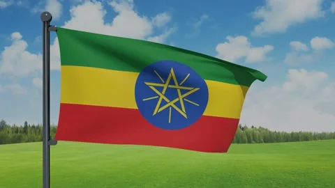 Ethiopia Flag Video stock 151862380