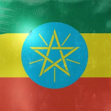 Ethiopia flag icon Stock Illustration