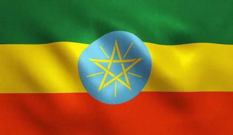 Ethiopia Flag Stock Illustration