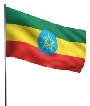 Ethiopia Flag Image Stock Illustration