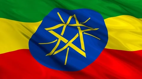 Ethiopia flag Seamless 스톡 동영상 49088623