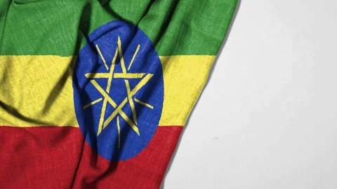 Ethiopia Flag Waving Background Image Stock Footage 332565468