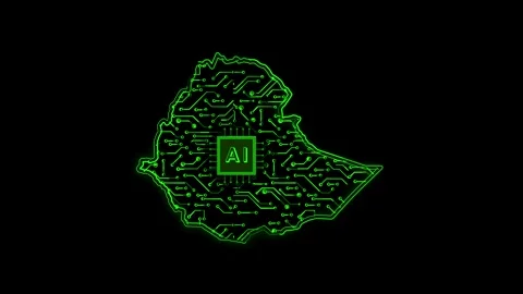 Ethiopia Map AI Chipset Technology Opener Vidéo 337055315