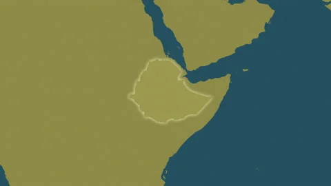 Ethiopia map - glide. Glow. Pattern. Video stock 148173060