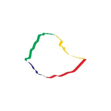 Ethiopia map icon vector design element Stock-Illustration