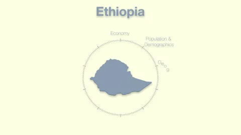 Ethiopia MAP revealingmotion graphics data elements Stock Footage 339858390
