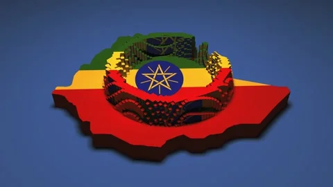 Ethiopia Map - Ripple Effect Stock Footage 330539166