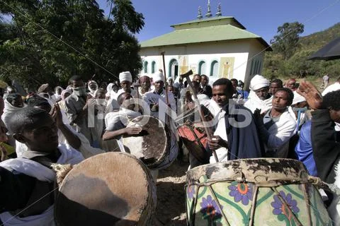 Ethiopia Musicians At Kidana Merhet Church