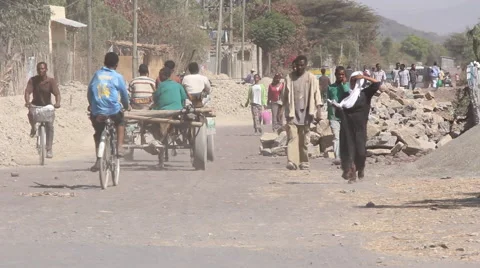 Ethiopia Street Stock Footage 52064358