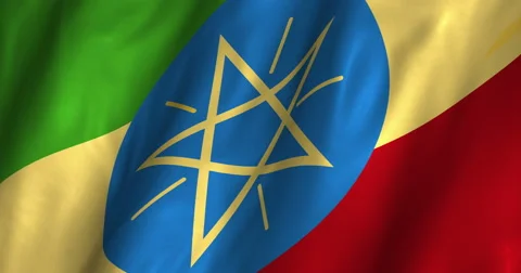 Ethiopia waving flag 4K Stock Footage 50761440