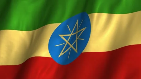 Ethiopia Waving Flag Stock Footage 12258295