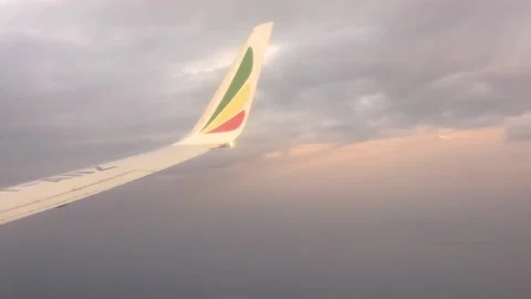 Ethiopian Flight Stock Footage 151147410