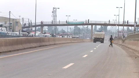 Ethiopian highway 스톡 동영상 598448
