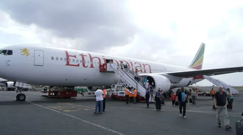 Ethiopian plane Vídeos de archivo 977614