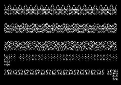 Ethnic 3d embroidery pattern Stock-Illustration