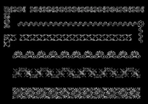 Ethnic 3d embroidery pattern Stock Illustration