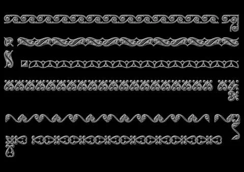 Ethnic 3d embroidery pattern Stock Illustration