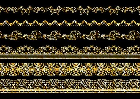 Ethnic 3d embroidery pattern Stock Illustration