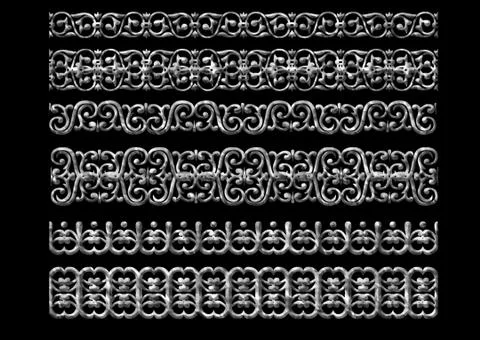 Ethnic 3d embroidery pattern Stock Illustration