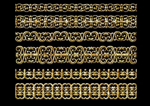 Ethnic 3d embroidery pattern Stock Illustration