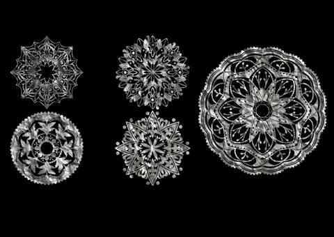 Ethnic 3d embroidery pattern Stock Illustration