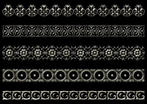 Ethnic 3d embroidery pattern Stock Illustration
