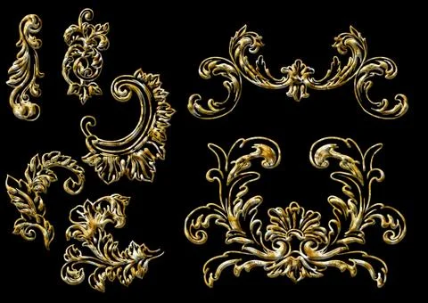 Ethnic 3d embroidery pattern Stock Illustration