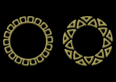 Ethnic 3d embroidery pattern Stock Illustration