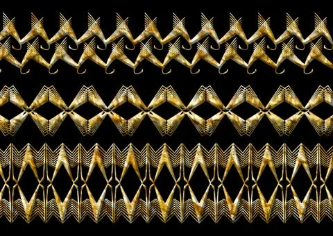 Ethnic 3d embroidery pattern Stock Illustration