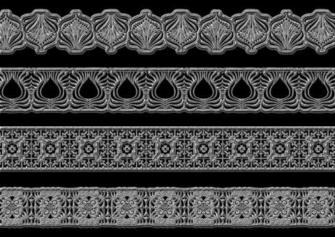 Ethnic 3d embroidery pattern Stock Illustration