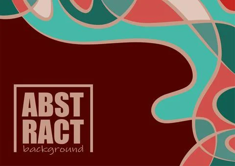 Ethnic abstract background with blob pattern Stock Illustration