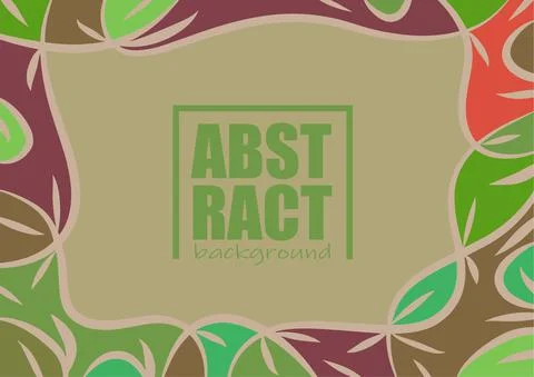 Ethnic abstract background with blob pattern Stock Illustration